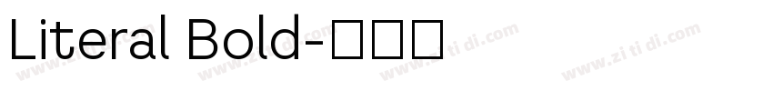 Literal Bold字体转换